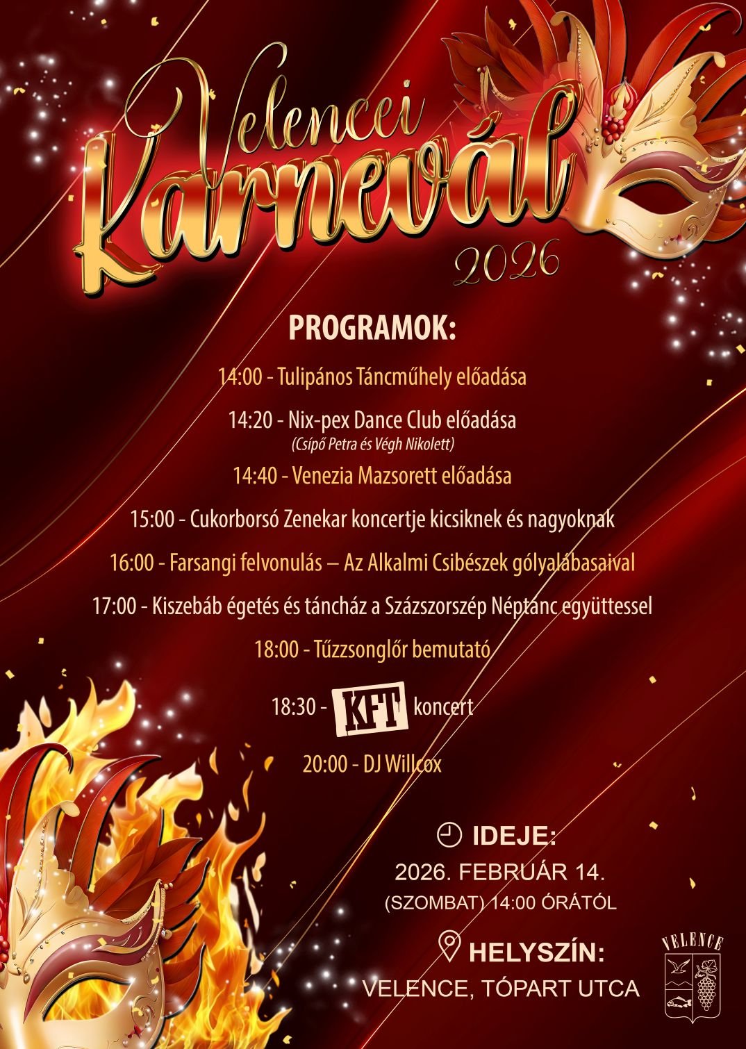 Velencei Karnevál 2026